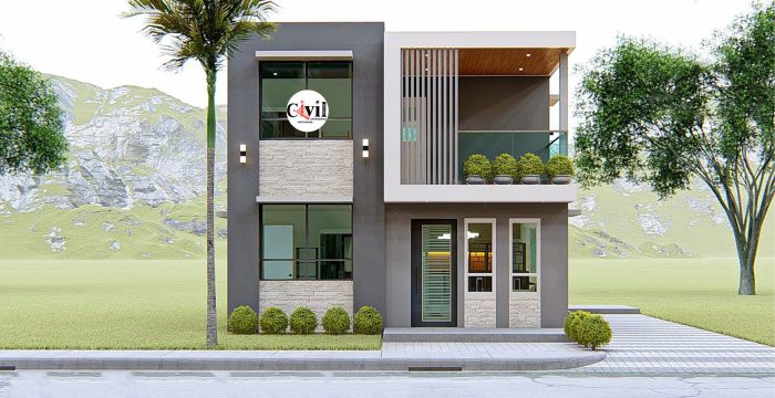 Desain rumah tingkat minimalis sederhana