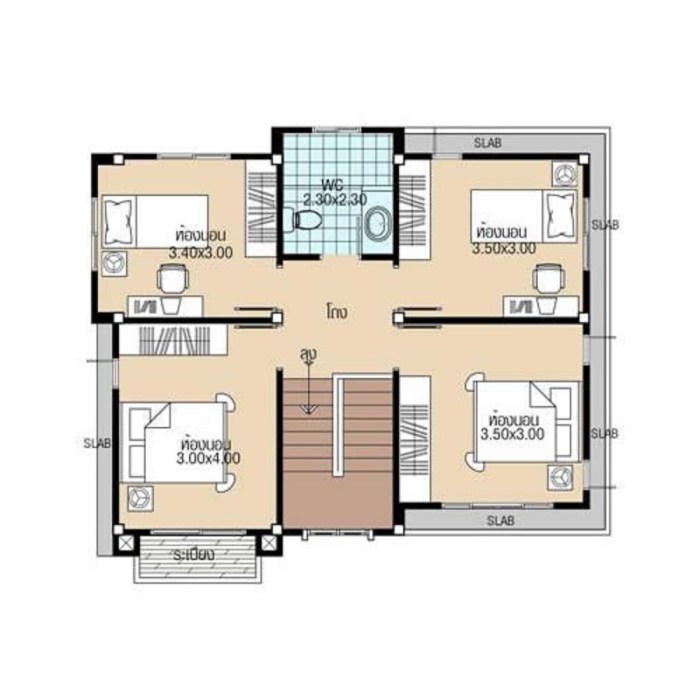 Desain rumah ukuran 8x9