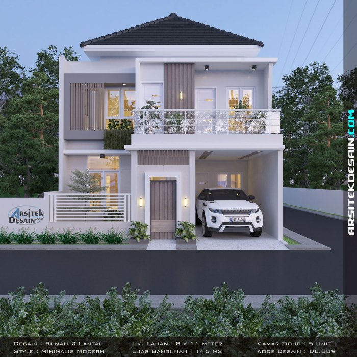 Desain rumah ukuran 11x9