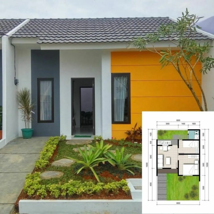 Desain rumah subsidi type 27 60