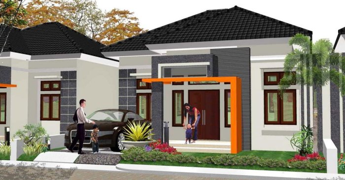 Desain rumah minimalis type 70 hook