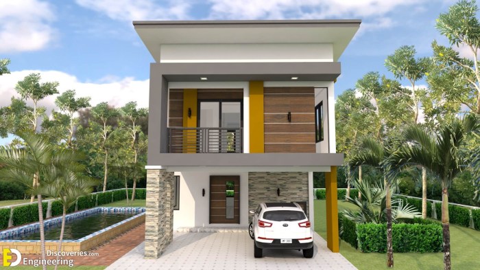 Desain rumah tingkat minimalis sederhana